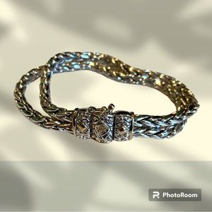 Sterling and gold bracelet